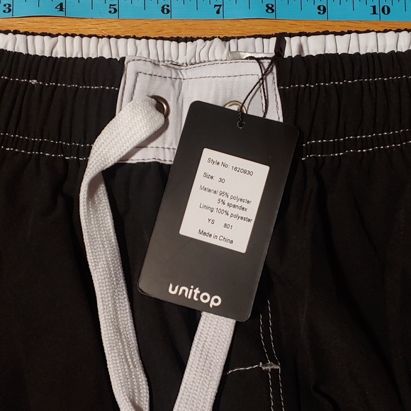 Swimming Shorts Slim Fit Lightweight Hawaiian Surf Swim Trunks Pockets MENS 30 - Picture 4 of 10